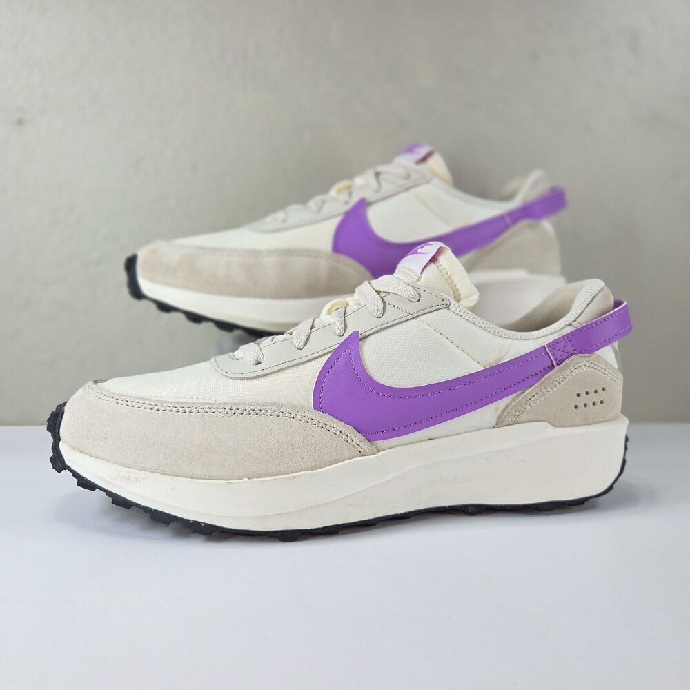 Nike Waffle Debut White Rush Fuchsia Sneakers DH9523-104 Women's Sz 9.5